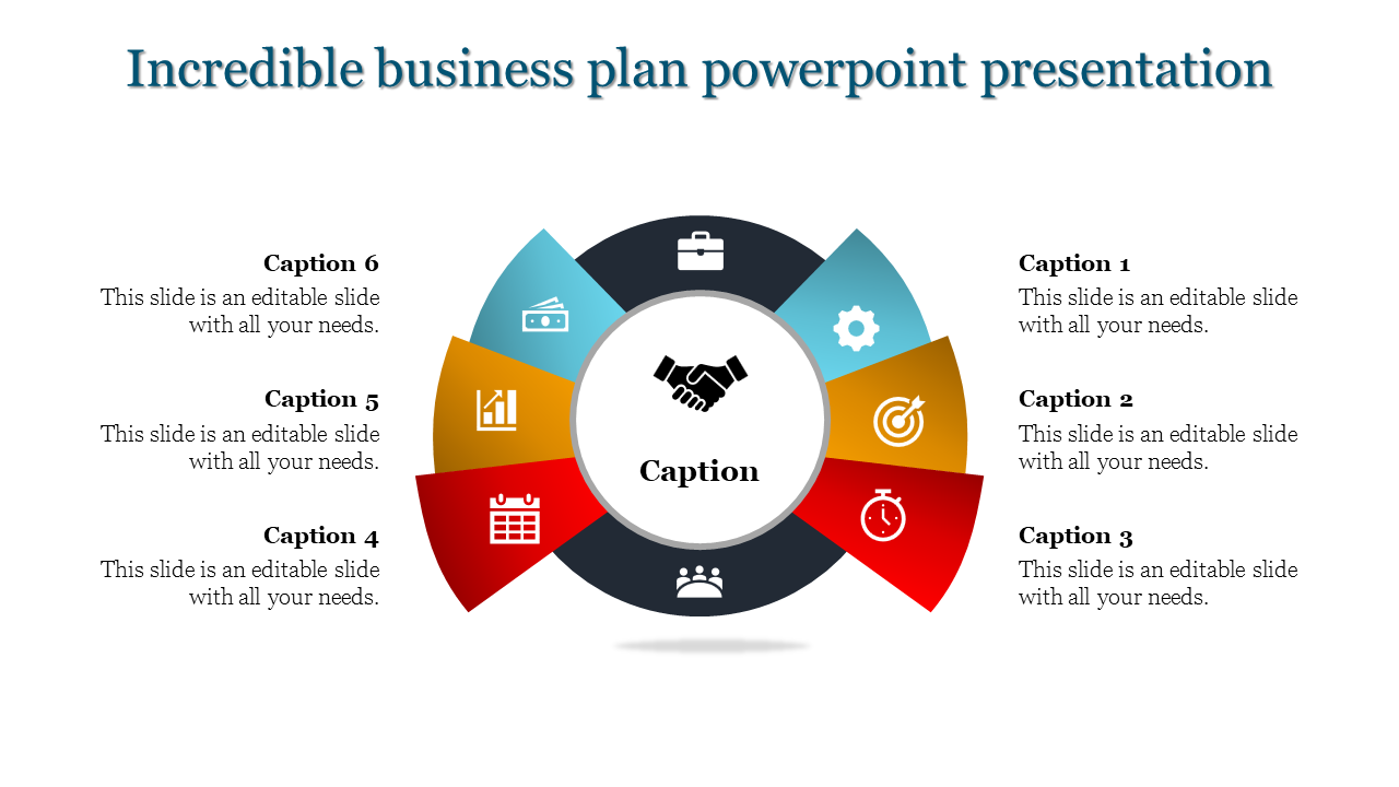 Attractive Business Plan PowerPoint Template Presentation